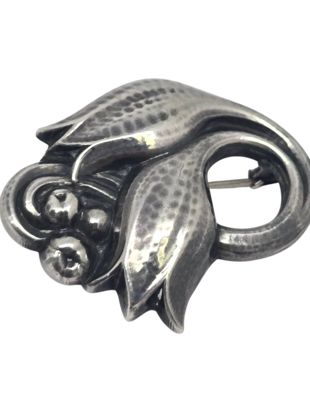 Georg Jensen Denmark Sterling Silver 100A Tulip Pin/Brooch #25616